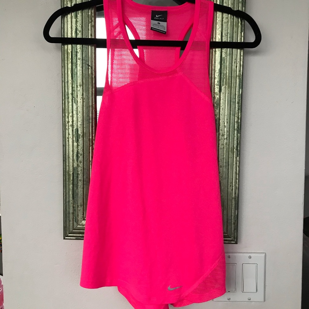 Nike pink dri-fit workout shirt